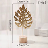 Nordic Gold Ginkgo Leaf Crafts Leaves Sculpture Luxury Living Room Decor Home Decoration Accessories Office Desktop Ornaments