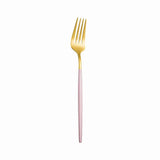 Pink Gold Stainless Steel Cutlery Set Dinnerware 