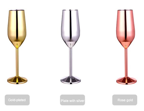 Set of 6 24kGold-Plated Champagne Flutes™