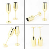 Shatterproof 24K Gold-Plated Champagne Flutes™