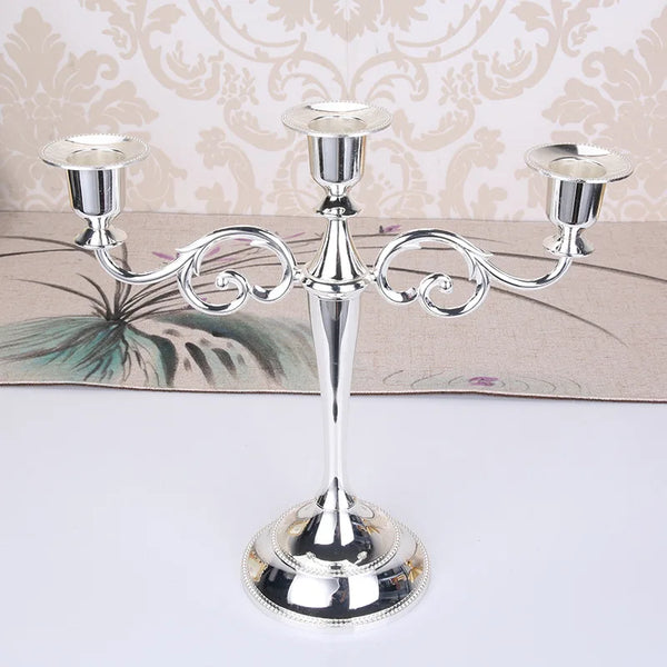 24K Gold-Plated 3-Arm Metal Candelabra™