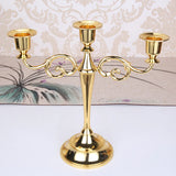 24K Gold-Plated 3-Arm Metal Candelabra™