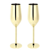 Shatterproof 24K Gold-Plated Champagne Flutes™