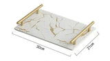 Golden Marble Decorative Ceramic Trays™