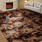 VIKAMA Soft Tie-Dye Plush Carpet – Fluffy & Non-Slip Rug for Kids' Room and Play Area™