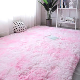 VIKAMA Soft Tie-Dye Plush Carpet – Fluffy & Non-Slip Rug for Kids' Room and Play Area™