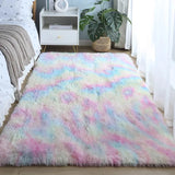 VIKAMA Soft Tie-Dye Plush Carpet – Fluffy & Non-Slip Rug for Kids' Room and Play Area™