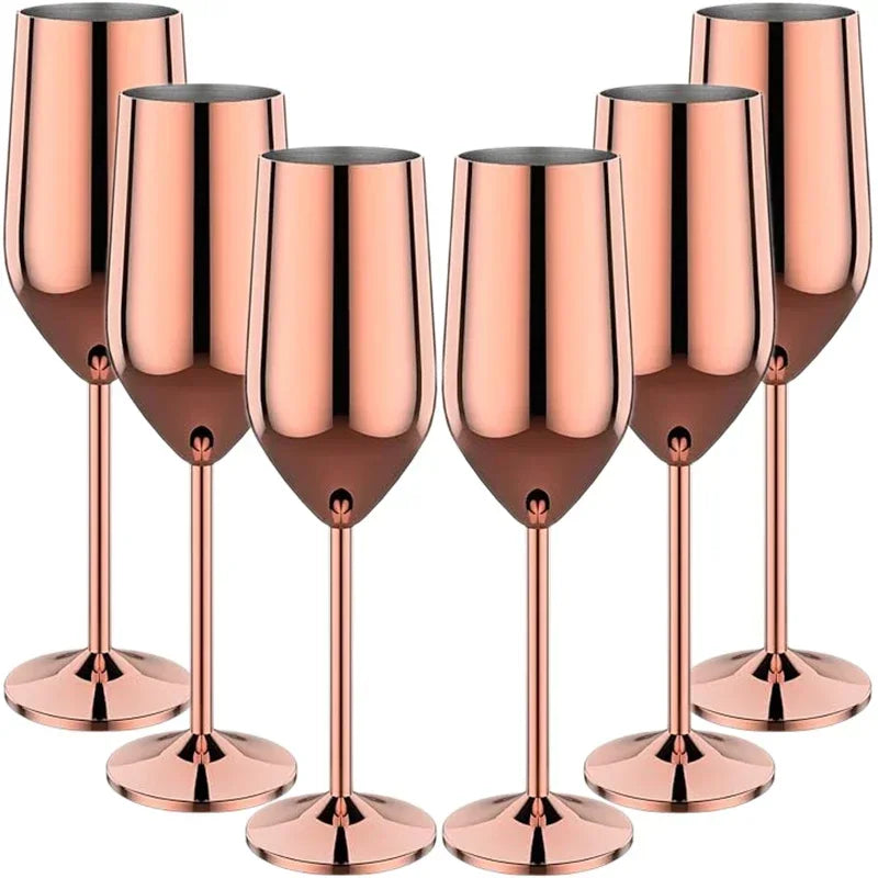 Set of 6 24kGold-Plated Champagne Flutes™