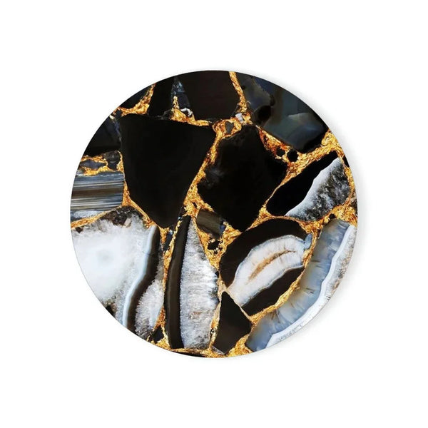 Set of 4 Gold Marble Ceramic Coasters™