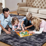 VIKAMA Soft Tie-Dye Plush Carpet – Fluffy & Non-Slip Rug for Kids' Room and Play Area™