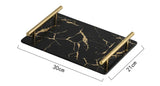 Golden Marble Decorative Ceramic Trays™