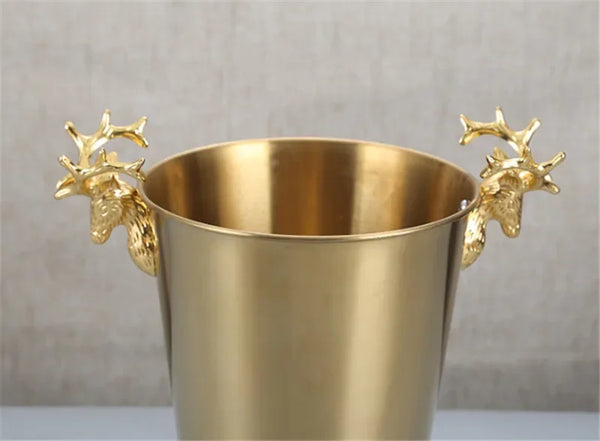 European 24K Gold-Plated Stainless Steel Champagne Ice Bucket™