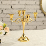 24K Gold-Plated 5-Arm Metal Candelabra™