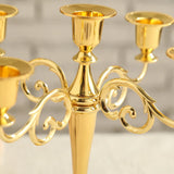 24K Gold-Plated 5-Arm Metal Candelabra™