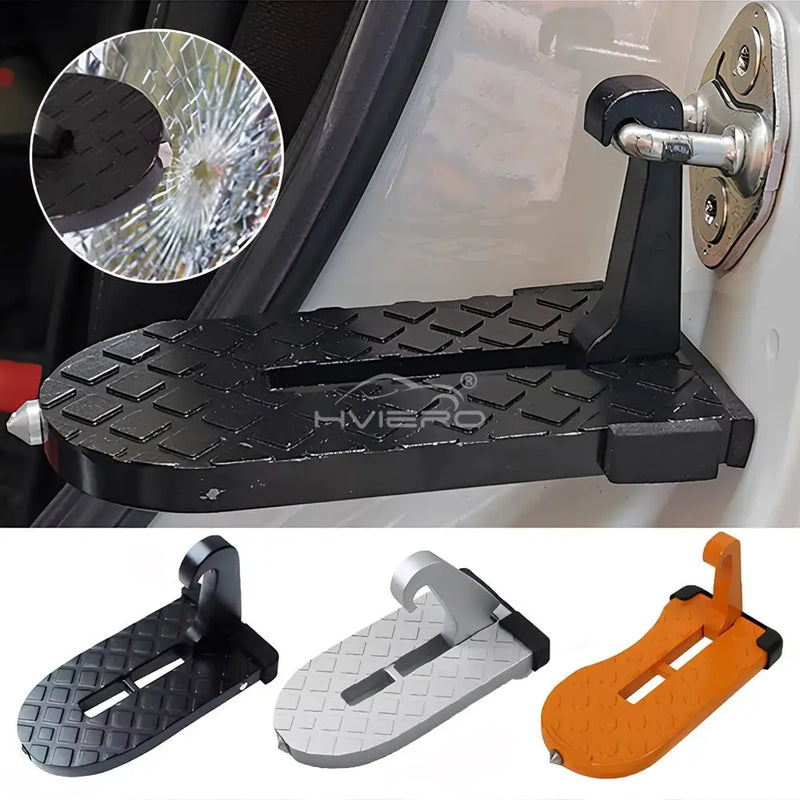 Auto Foldable Car Roof Rack Door Step Multifunction Universal Latch Hook Foot Pedal Aluminium Alloy Safety Accessories Kickstand