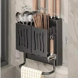  Kitchen Utensil Rack-Multifunctional Draining Chopstick Holder