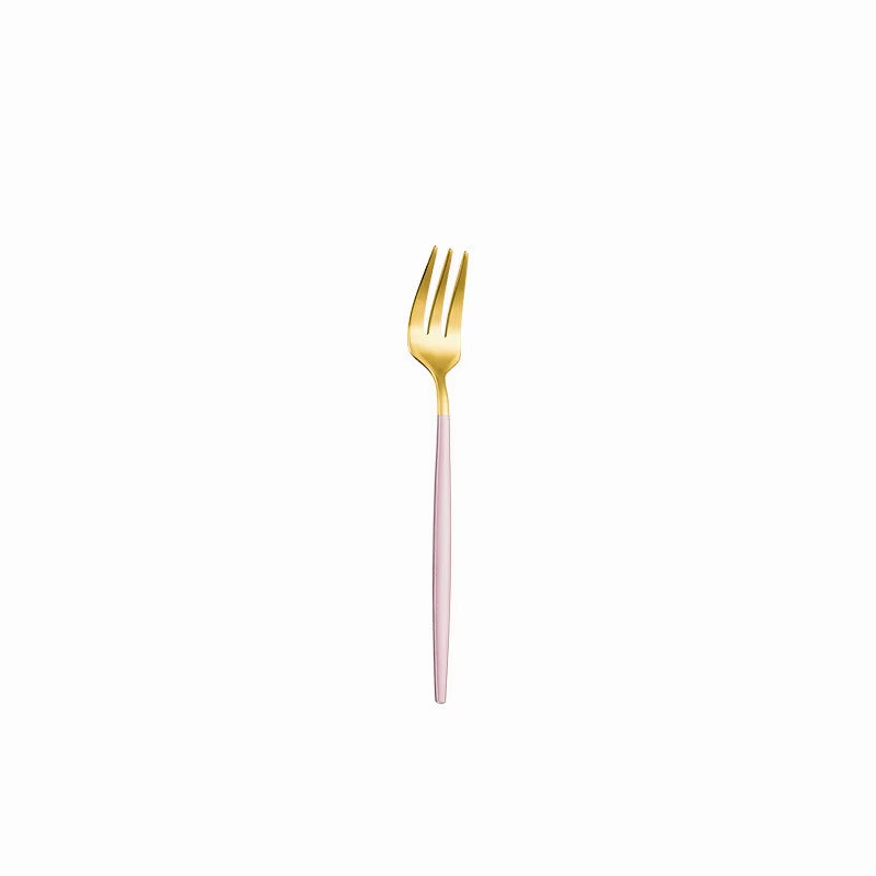 Pink Gold Stainless Steel Cutlery Set Dinnerware 