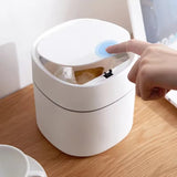  Mini Press Type Pop-Up Lid Sanitary Bin Garbage Trash