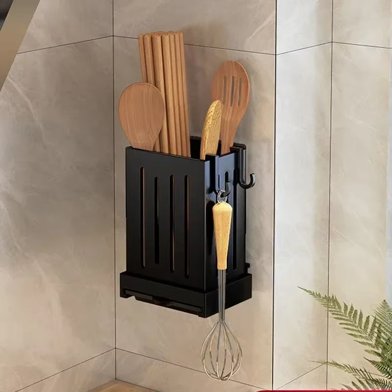  Kitchen Utensil Rack-Multifunctional Draining Chopstick Holder